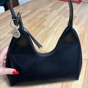 Sleek Black Satchel by
